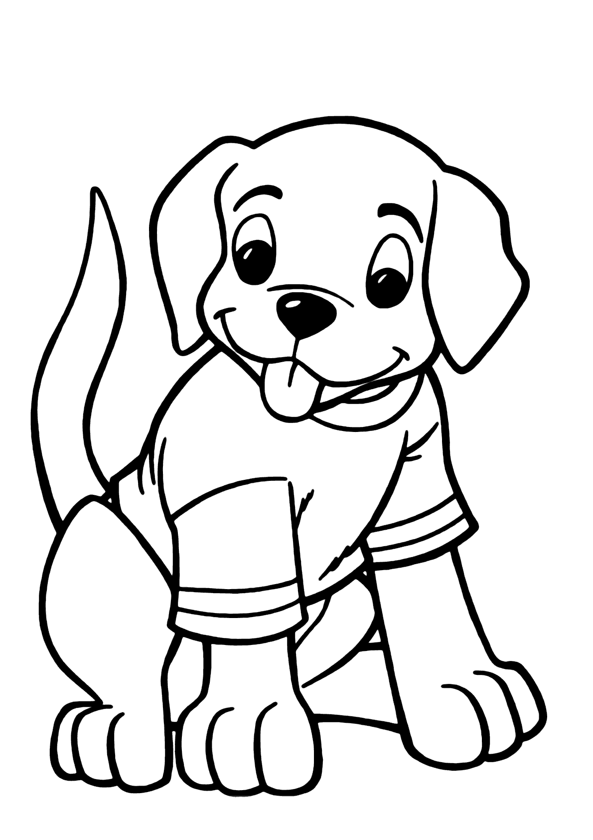 Desenho de Cachorro para Colorir