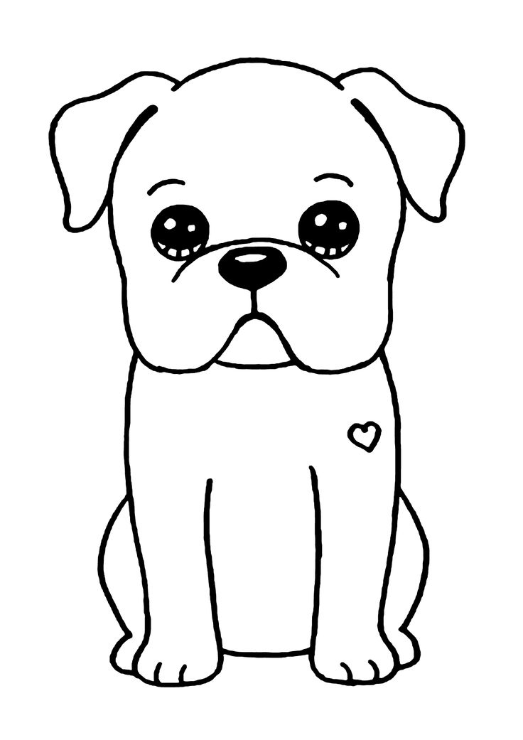 Desenho de Cachorro para Colorir