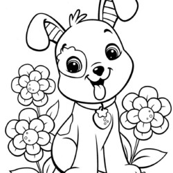 Desenho de Cachorro para Colorir