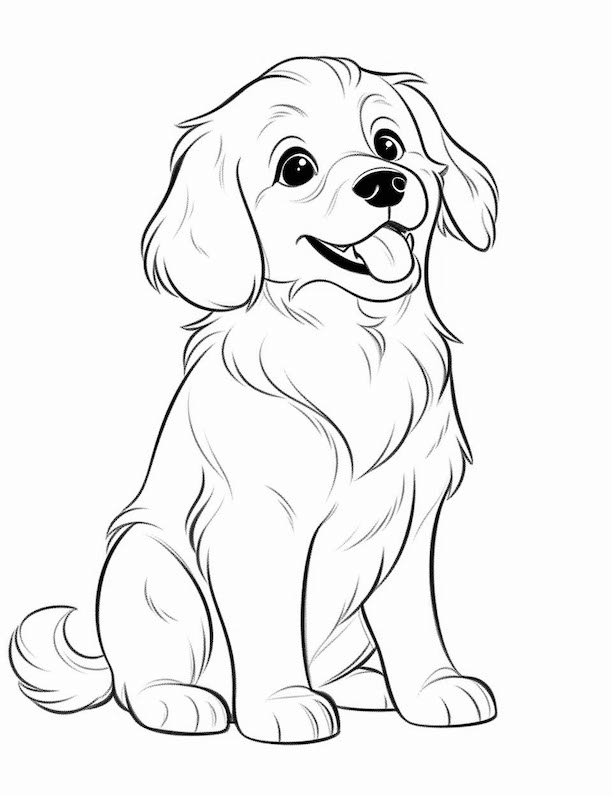 Dog Coloring Page