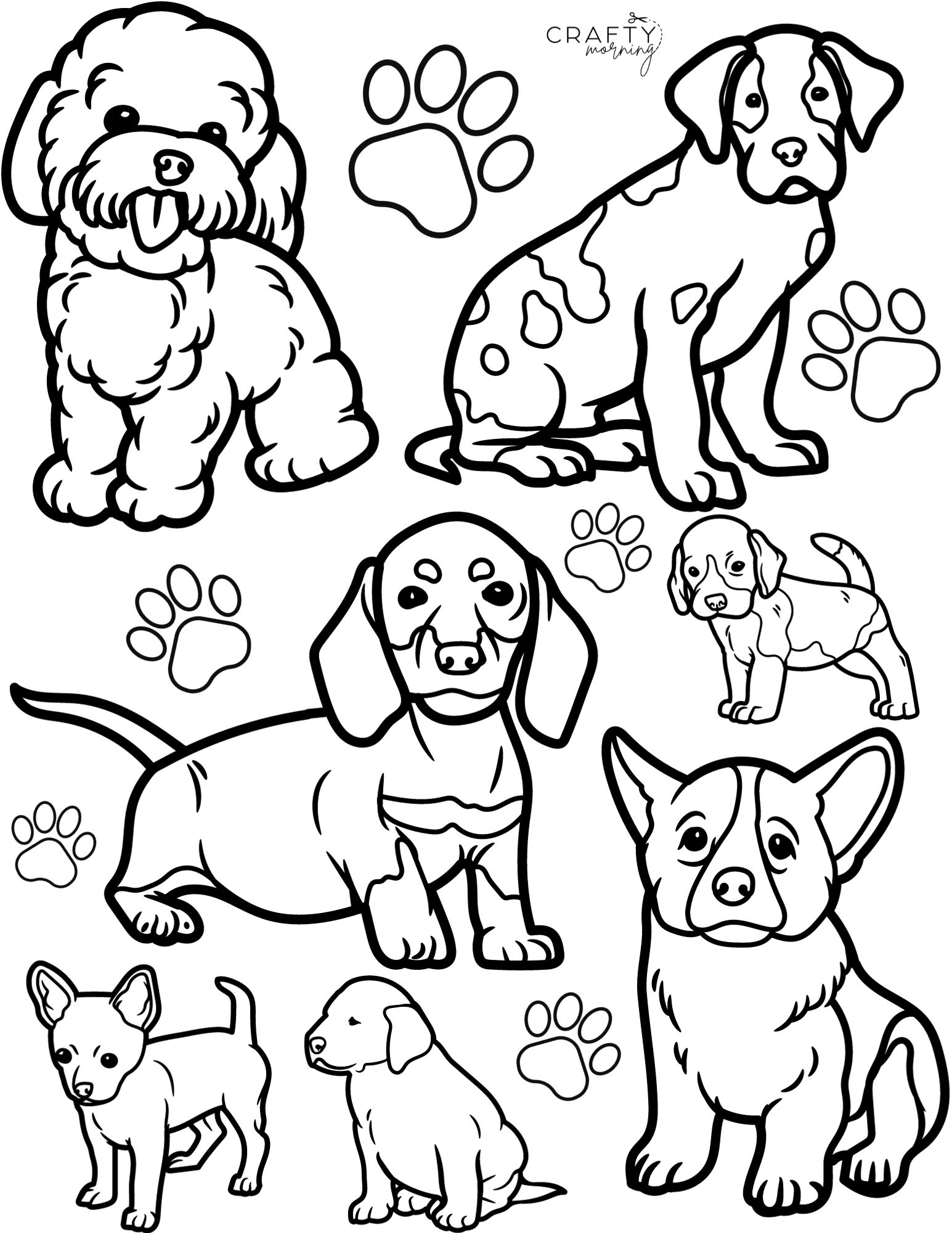 Dog Coloring Page