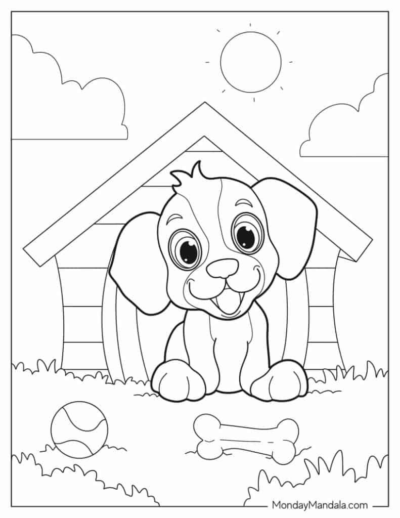 Dog Coloring Page