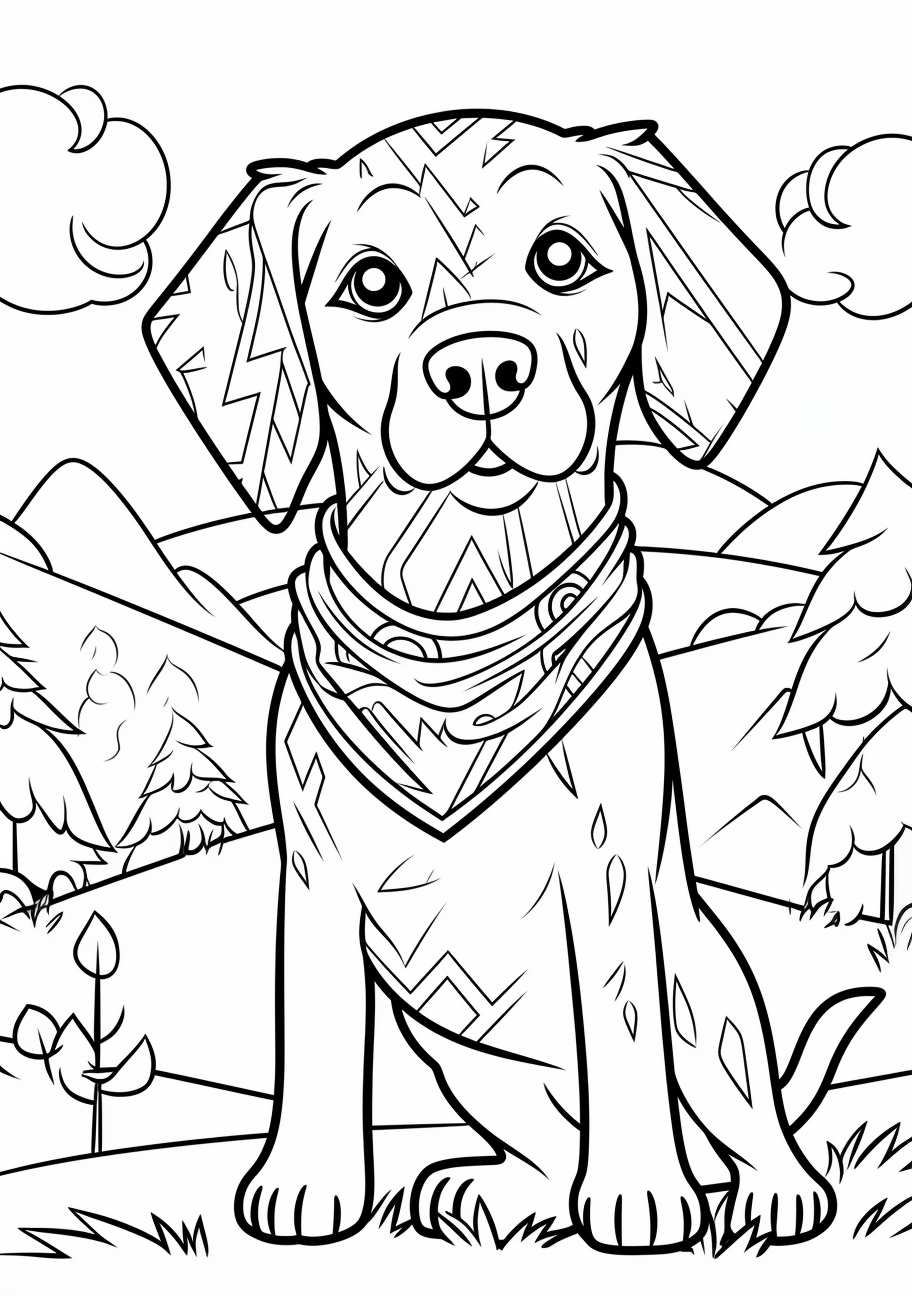 Dog Coloring Page