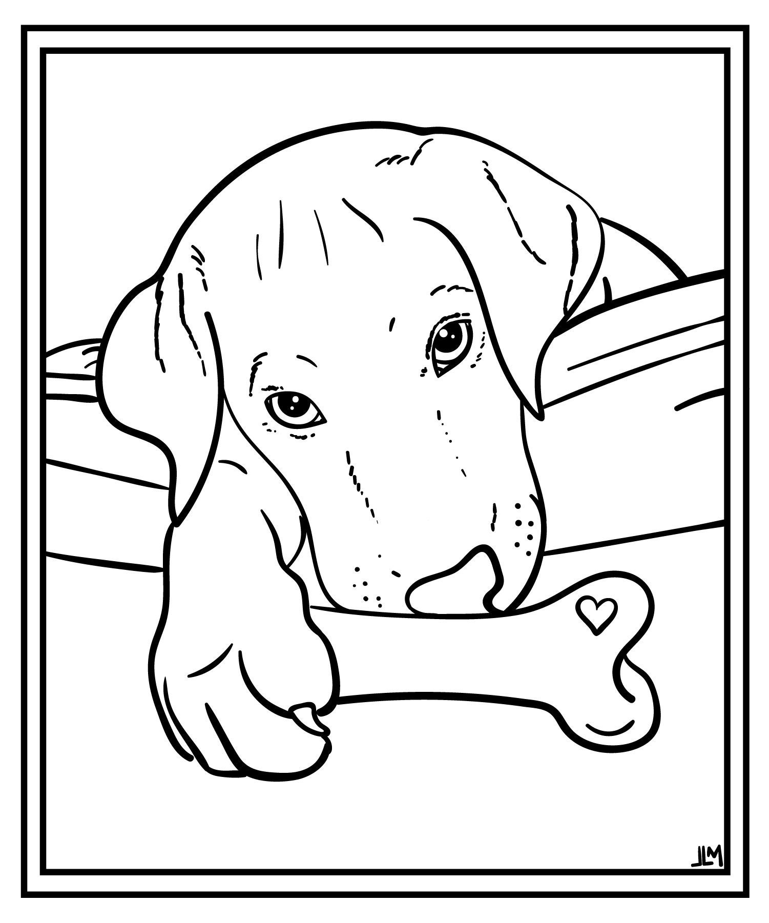 Dog Coloring Page