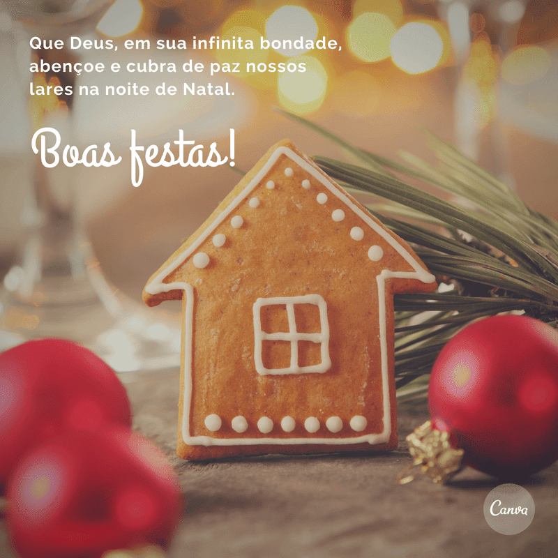 site:canva.com Mensagem de Boa Noite no Natal