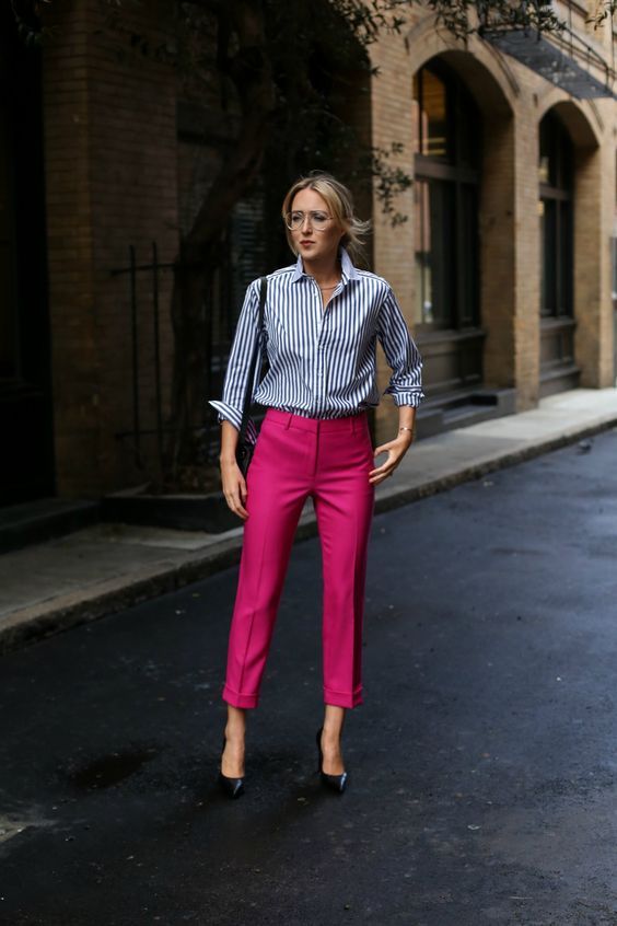 Look com Calça Rosa