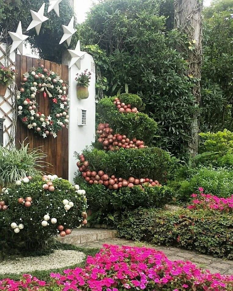 Decoração De Natal Area Externa Jardim