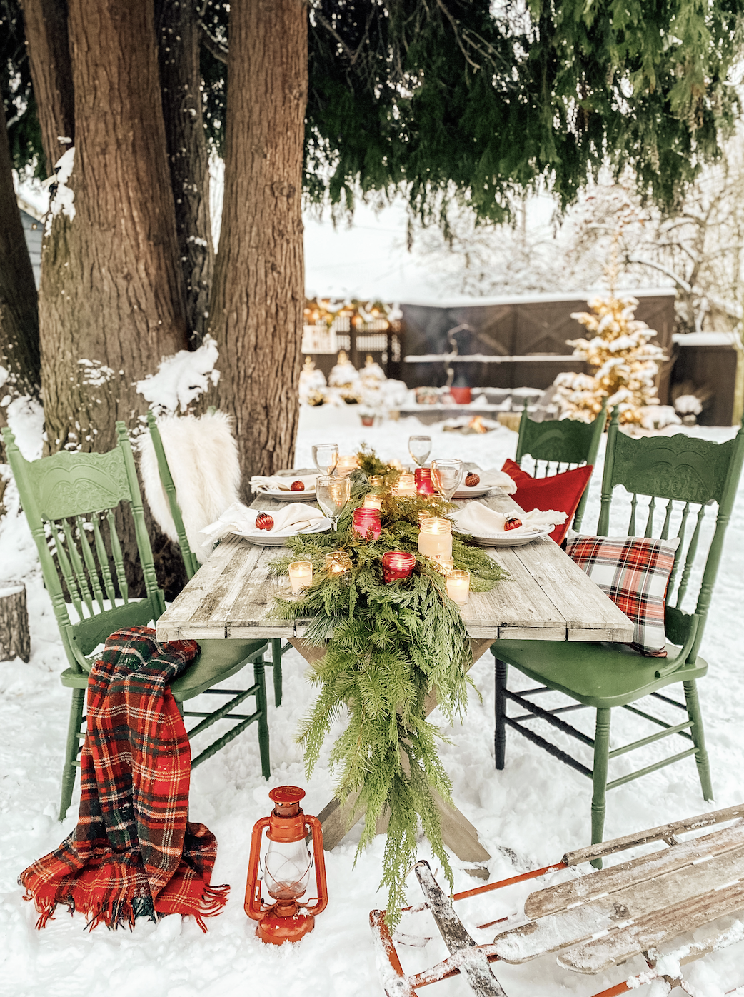 Christmas Decoration Outdoor Area Garden