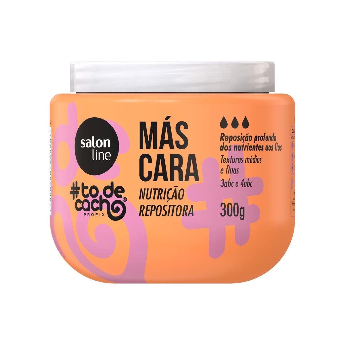 Máscara #TodeCacho Nutrição Repositora 300g - Salon LinePerfumaria Seiki - Loja de Cosméticos e Produtos de Beleza