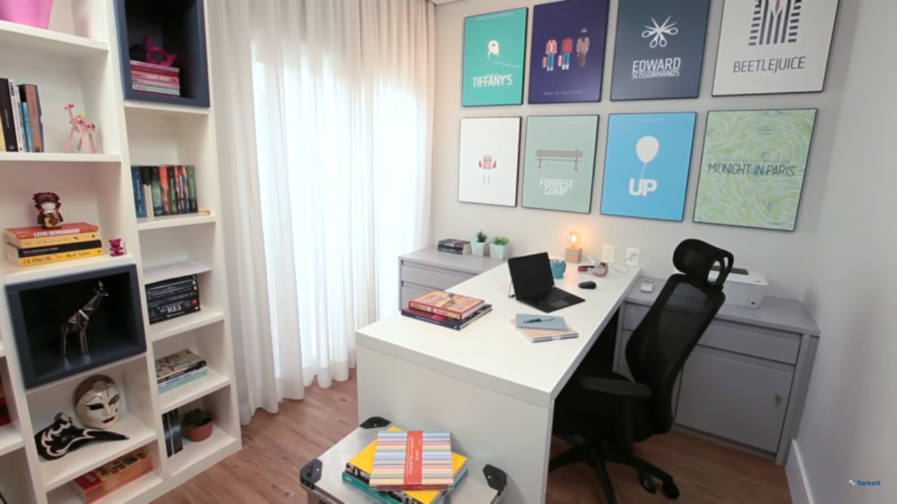 Decoração com Home Office Pequnos