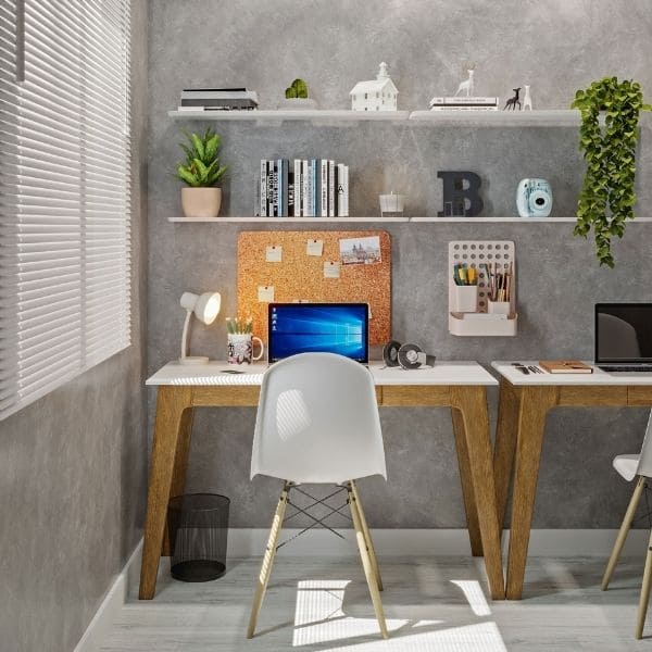 Decoração com Home Office Pequnos