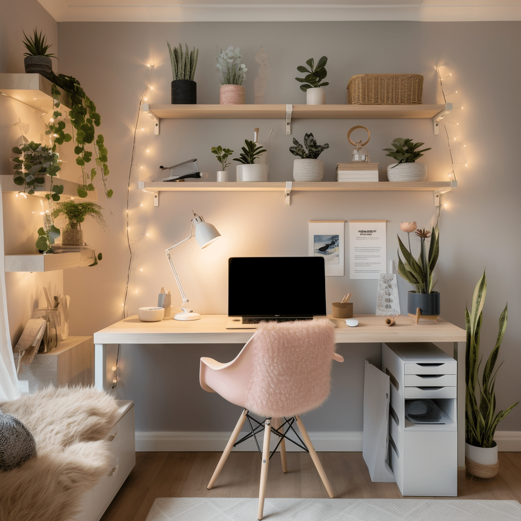 Decoração com Home Office Pequnos