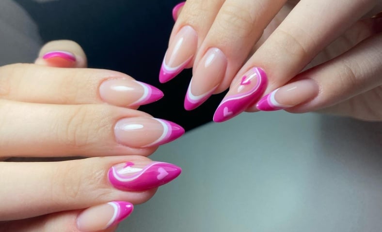 Unhas Decoradas Rosa