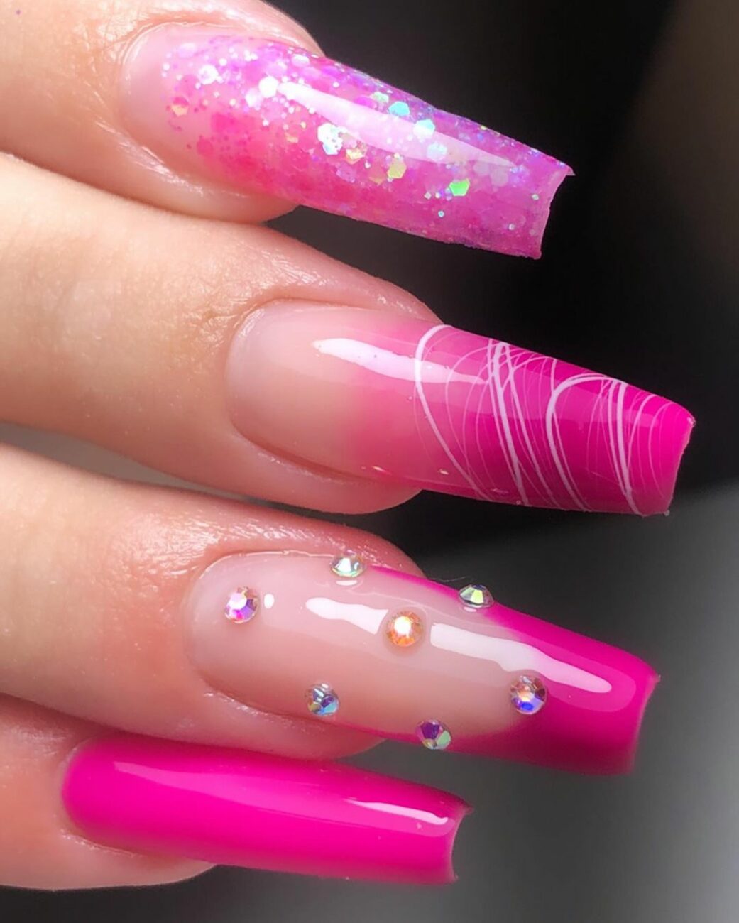 Unhas Decoradas Rosa