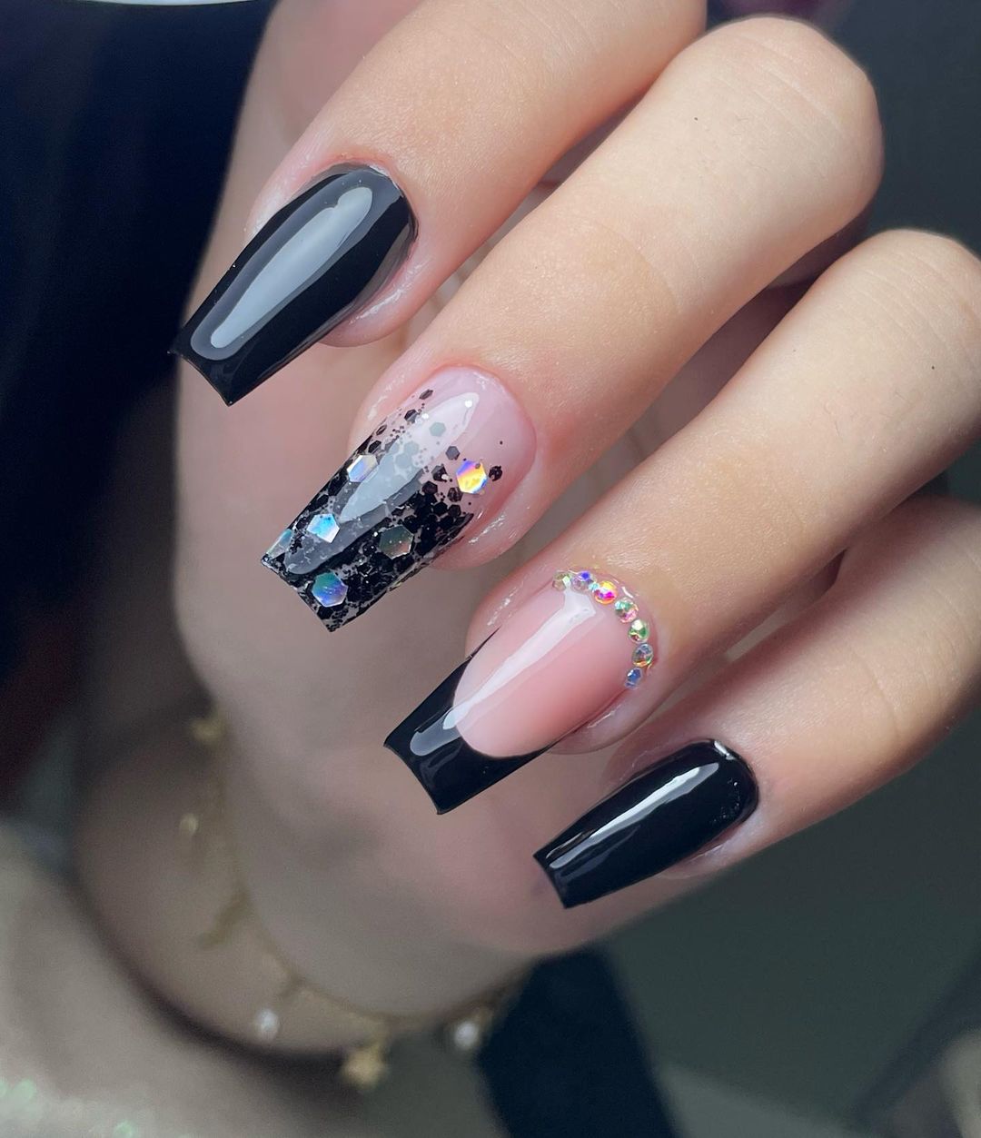 Unhas Decoradas Pretas