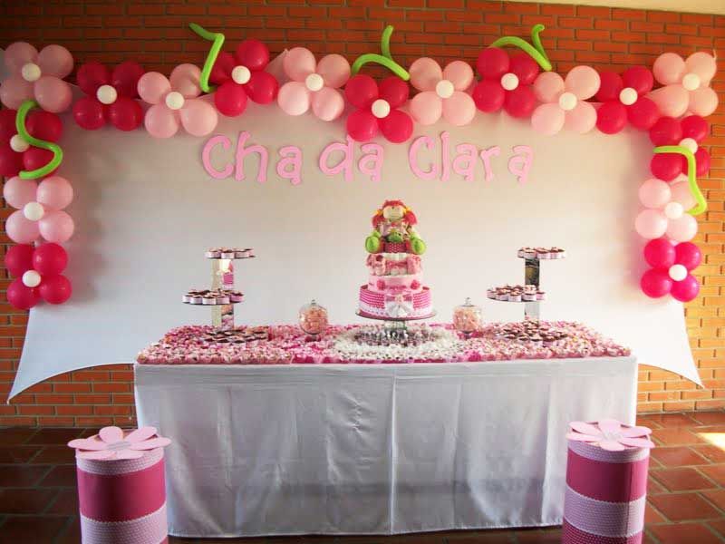 cha de bebe menina decoracao