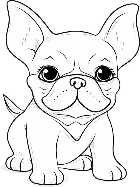 french bulldog coloring page