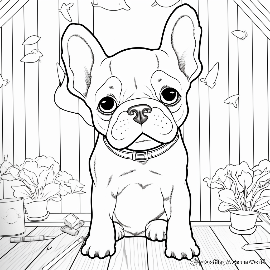 french bulldog coloring page