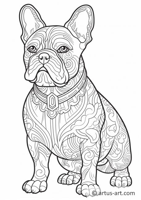 french bulldog coloring page