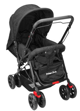 Carrinho de Bebê com Alça Reversível Rover Preto 0 a 15kg - Prime Baby - Carrinho de Bebê - Magazine Luiza