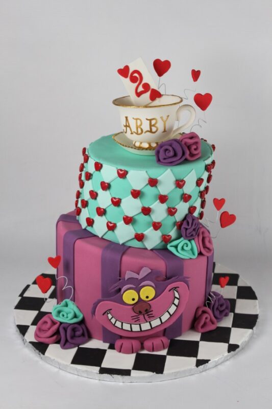 Alice in Wonderland Decorated Cake