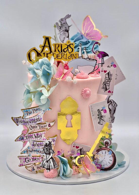 Alice in Wonderland Decorated Cake