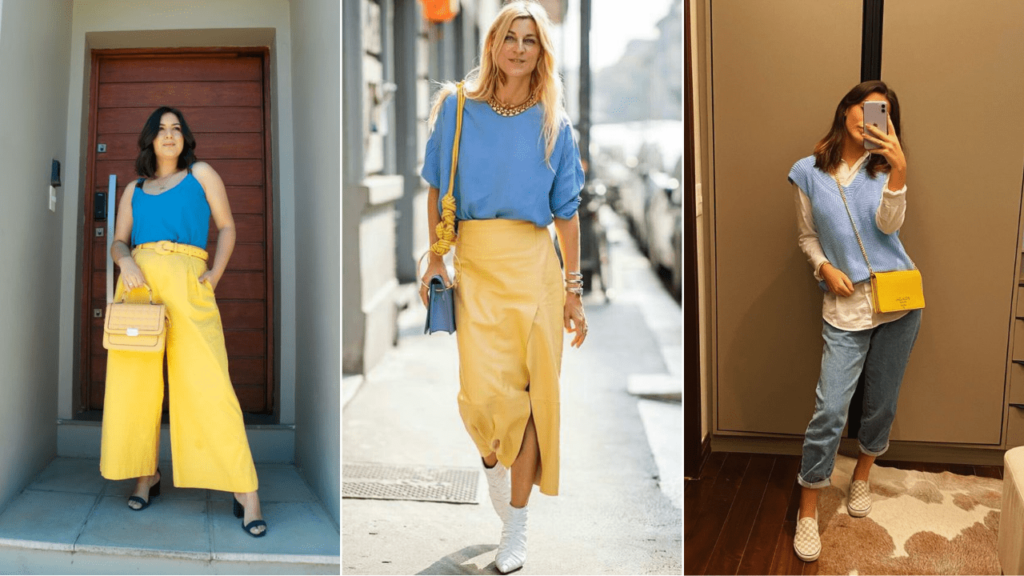 look-azul-e-amarelo