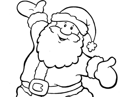 Papai Noel para Colorir