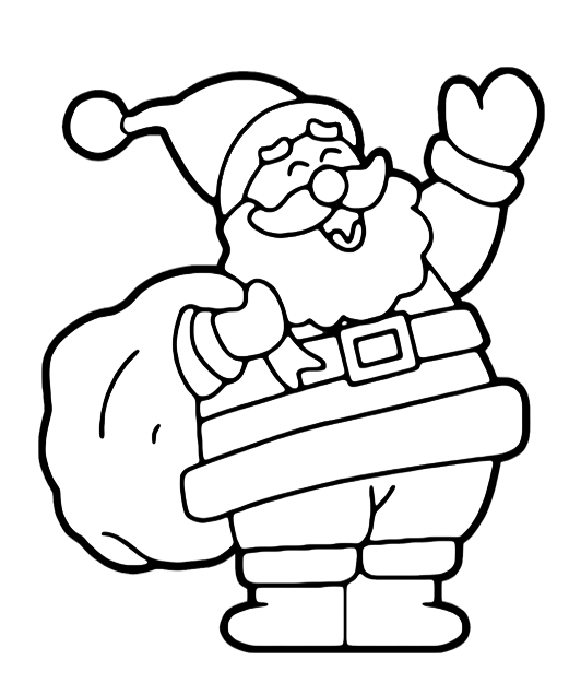 Papai Noel para Colorir