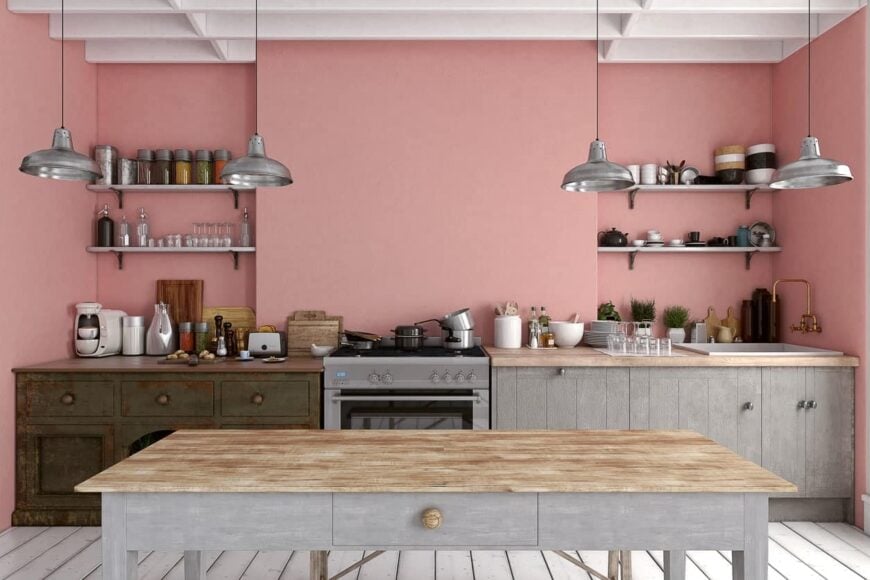 Decoration of Pink Kitchens