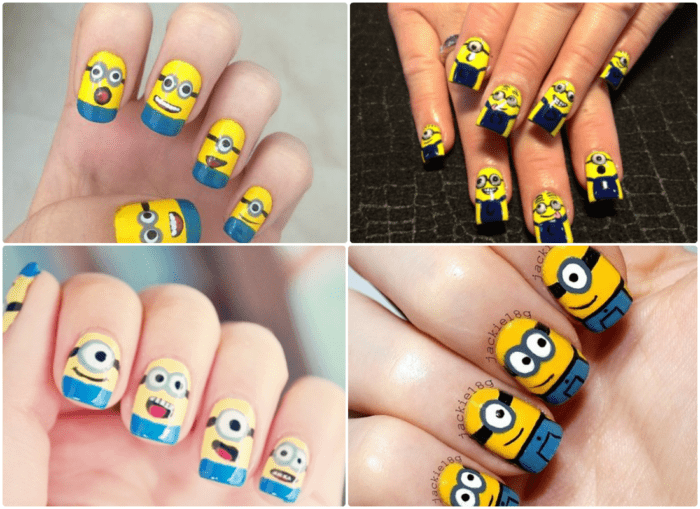 Unha Decorada Minions