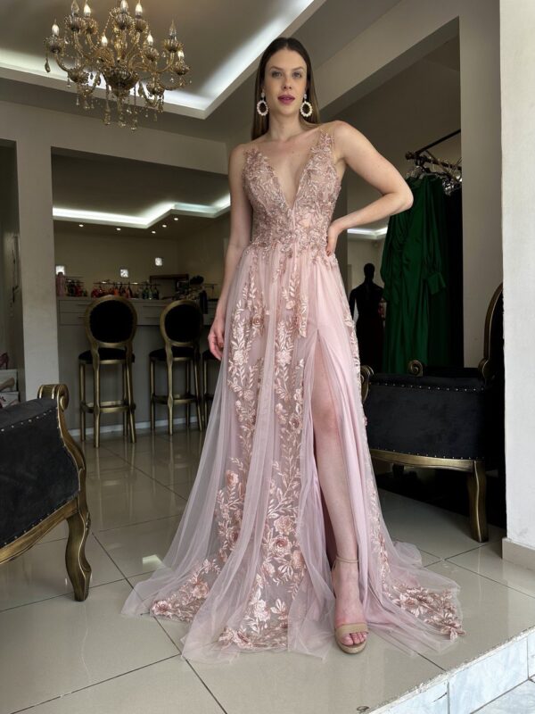 vestido mae de noiva rose