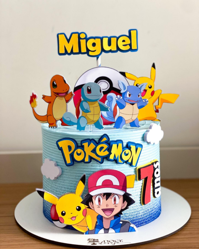 Bolo Decorado Pokemon