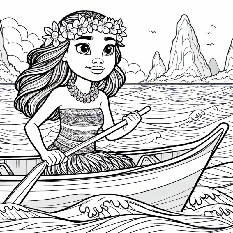 Moana Coloring Page