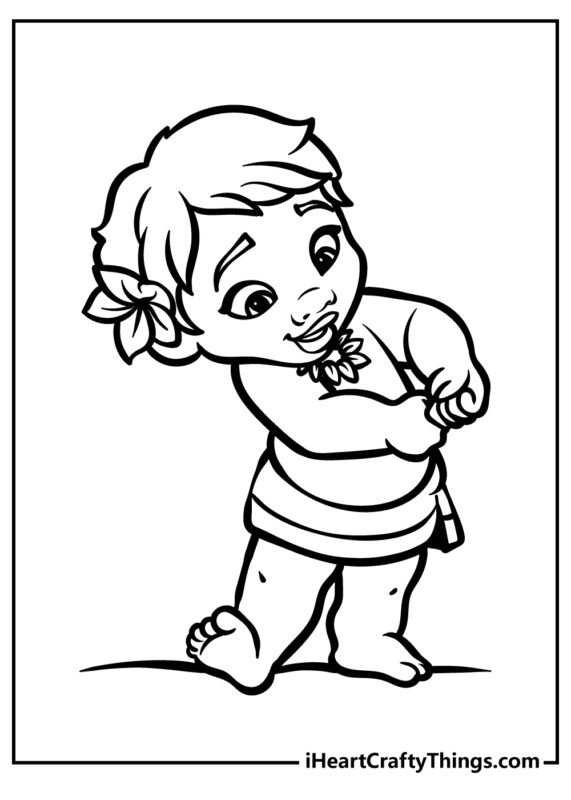 Moana Coloring Page