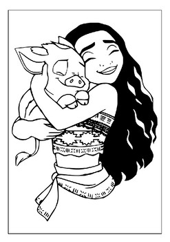 Moana Coloring Page