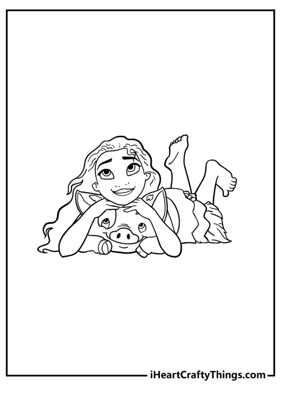 Moana Coloring Page