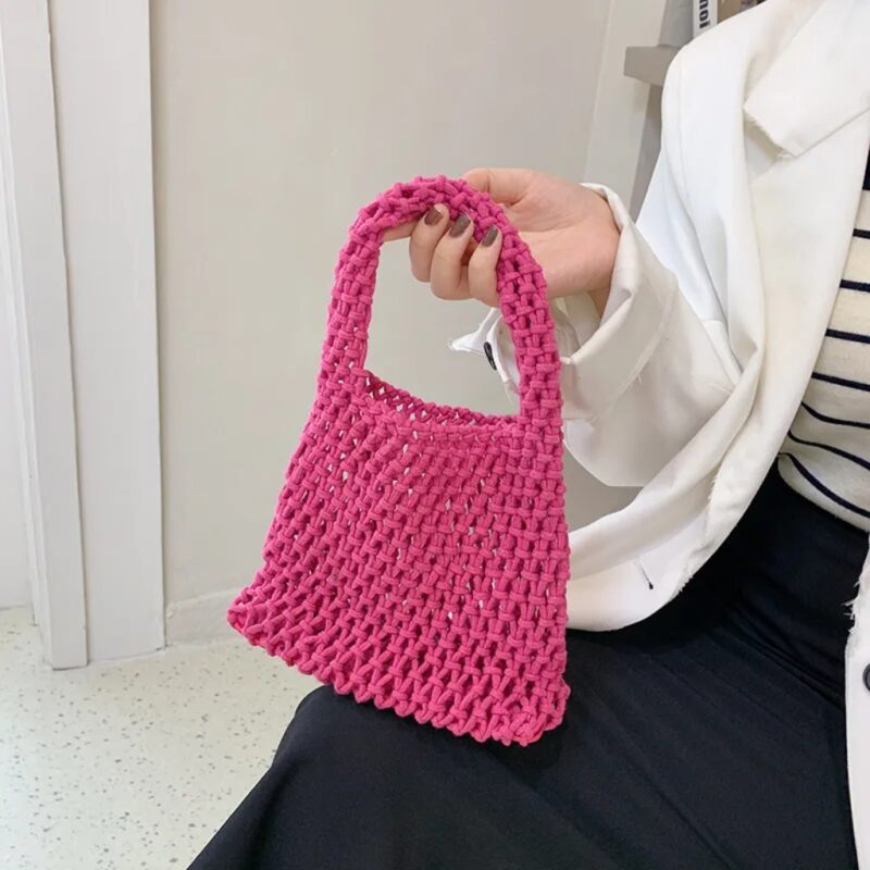 bolsa de crochê pequena