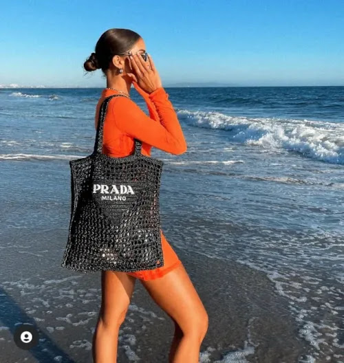 bolsa de croche prada