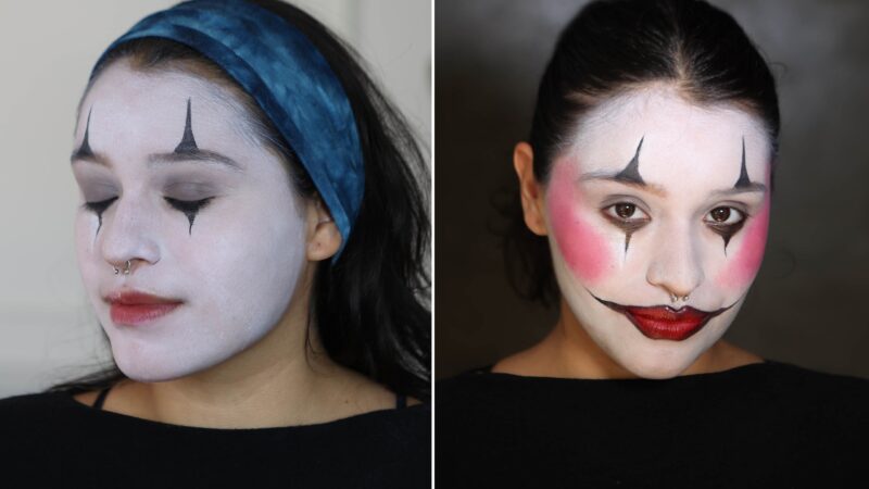 female clown makeup