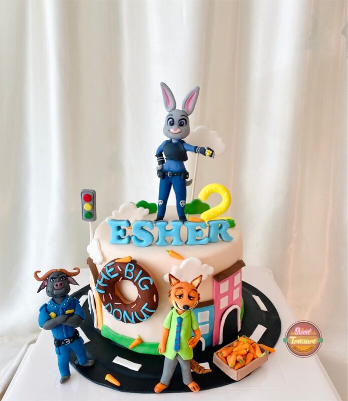 Zootopia Decorated Cake