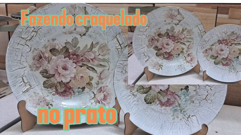 decoupage em prato