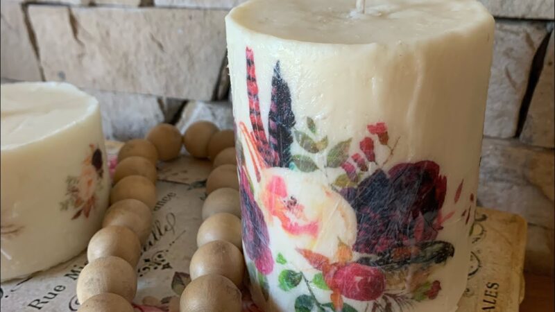 decoupage em velas