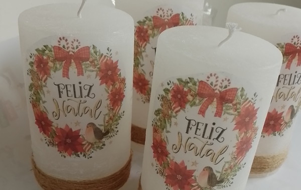 decoupage em velas