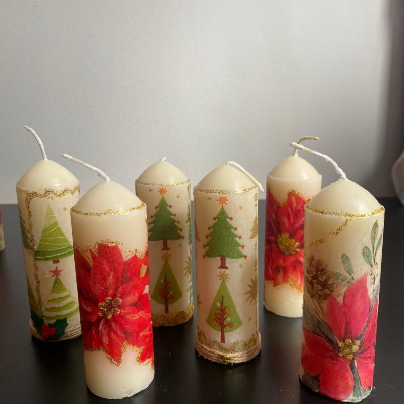 decoupage em velas