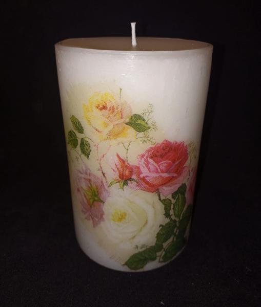 decoupage em velas