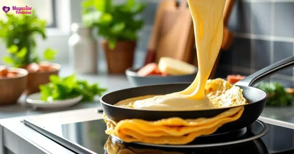 como fazer crepe salgado na frigideira