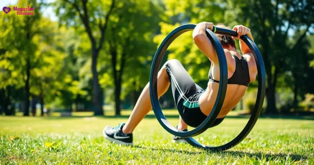 como fazer uma roda de exercícios abdominais