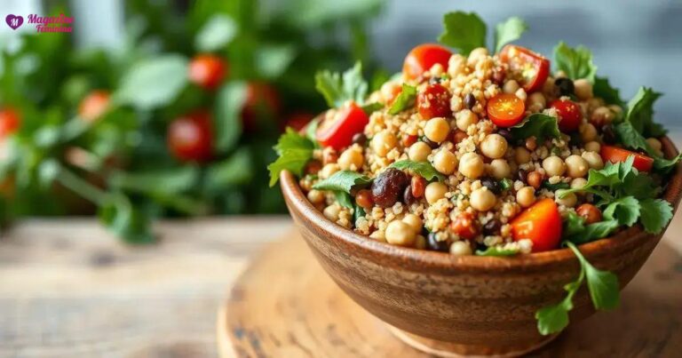 Receitas de saladas com grãos