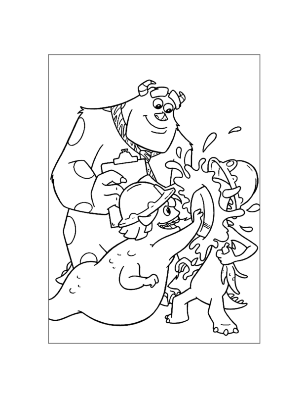 Monsters Inc Coloring Pages